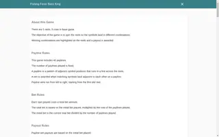 Fishing Fever Bass King – Game rules