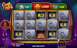 Cash Box – Feature in play