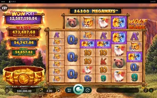 Wolf Blaze WOWPOT! Megaways – Base game