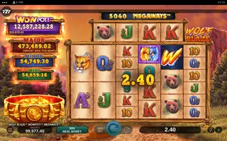 Wolf Blaze WOWPOT! Megaways – Winning spin