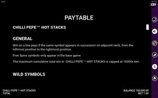 Chilli Pepe Hot Stacks – Game rules