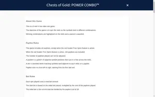 Chests of Gold: POWER COMBO – Game rules