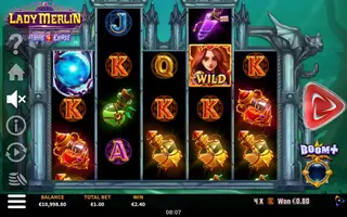 Lady Merlin Lightning Chase – Feature in play