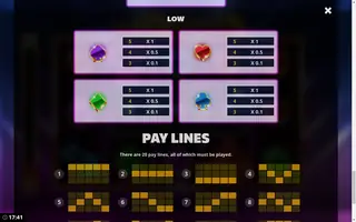 The Hot Offer – Paytable
