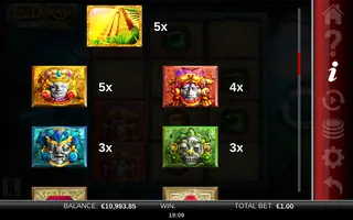El Dorado Infinity Reels – Paytable