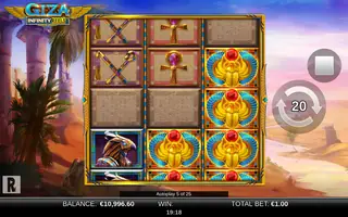 Giza Infinity Reels – Feature in play