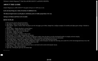 Atlantis Megaways – Game rules