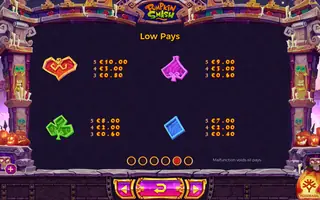 Pumpkin Smash – Paytable