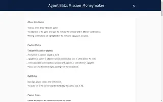 Agent Blitz: Mission Moneymaker – Game rules