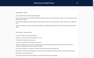 American Gold Fever – Game rules
