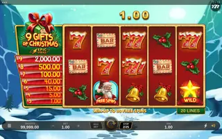 9 Gifts Of Christmas – Winning spin