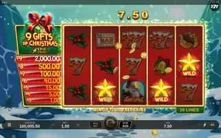 9 Gifts Of Christmas – Winning spin