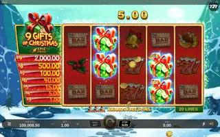 9 Gifts Of Christmas – Winning spin