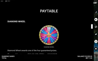 Diamond Sands – Paytable