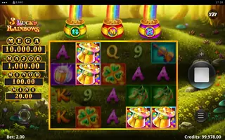 3 Lucky Rainbows – Feature in play