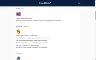 9 Mad Hats – Game rules