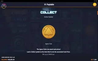 Agnes Mission: Wild Lab – Paytable