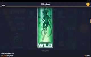 Agnes Mission: Wild Lab – Paytable