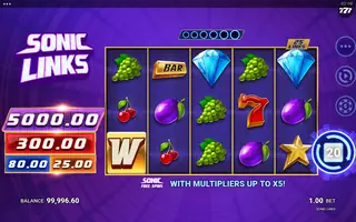 Sonic Links – Free spins