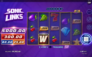 Sonic Links – Free spins