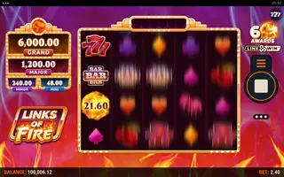 Links of Fire – Feature in play