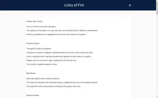 Links of Fire – Game rules