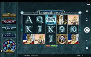 Thunderstruck II Mega Moolah – Base game