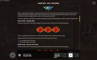 Willy Wildwing – Game rules