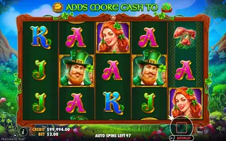 Clover Gold – Feature in play