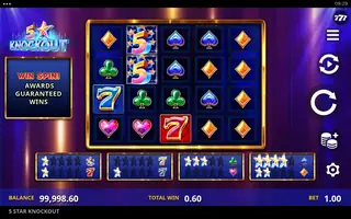 5 Star Knockout – Winning spin