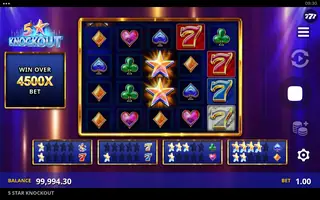 5 Star Knockout – Feature in play