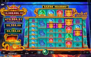 Ancient Fortunes: Poseidon WOWPOT! MEGAWAYS – Base game