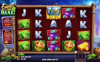 Empty the Bank – Feature in play