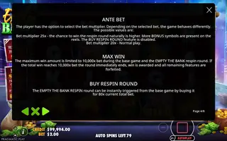 Empty the Bank – Game rules