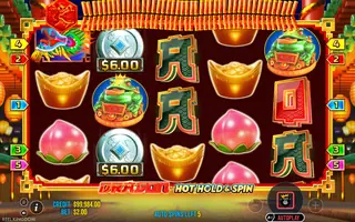Dragon Hot Hold and Spin – Feature in play