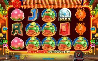 Dragon Hot Hold and Spin – Feature in play