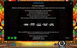 Dragon Hot Hold and Spin – Game rules