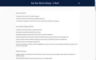 Bar Bar Black Sheep Remastered – Game rules