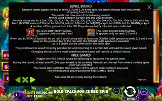Congo Cash – Game rules