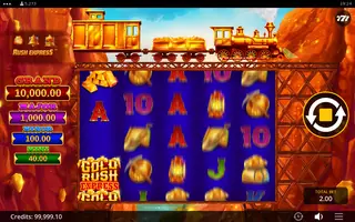 Gold Rush Express – Feature in play