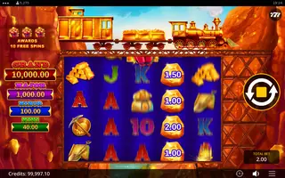 Gold Rush Express – Feature in play