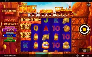 Gold Rush Express – Feature in play