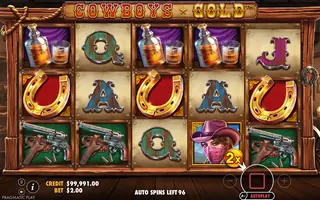 Cowboys Gold – Feature in play