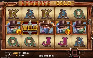 Cowboys Gold – Feature in play