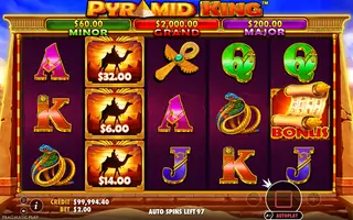 Pyramid King – Feature in play