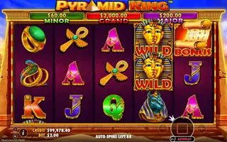 Pyramid King – Feature in play