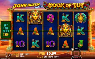 John Hunter and the Book of Tut – Winning spin