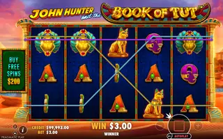 John Hunter and the Book of Tut – Winning spin