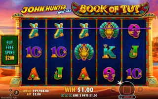 John Hunter and the Book of Tut – Winning spin