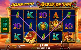 John Hunter and the Book of Tut – Winning spin